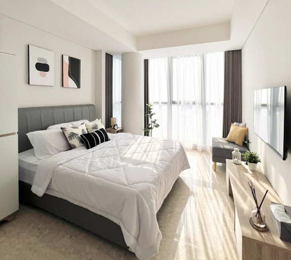Bedroom 2, Sunny Seaview 3 BR Condo at PIK, North Jakarta
