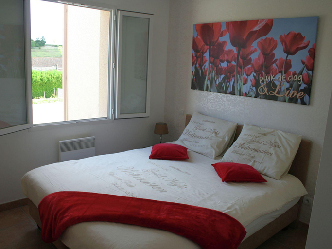 Bedroom 2, Chic Apartment in Segonzac with Swimming Pool, Charente