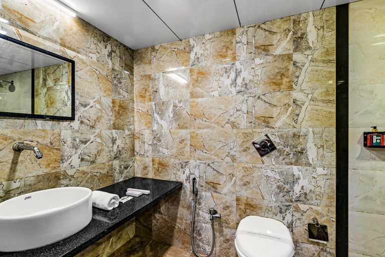 Bathroom 2, Krushnai Resort, Pune