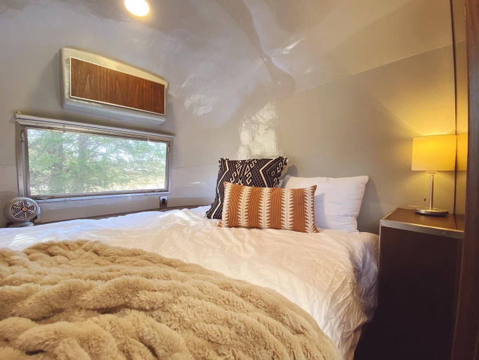 Bedroom 2, The Range Vintage Trailer Resort, Ellis