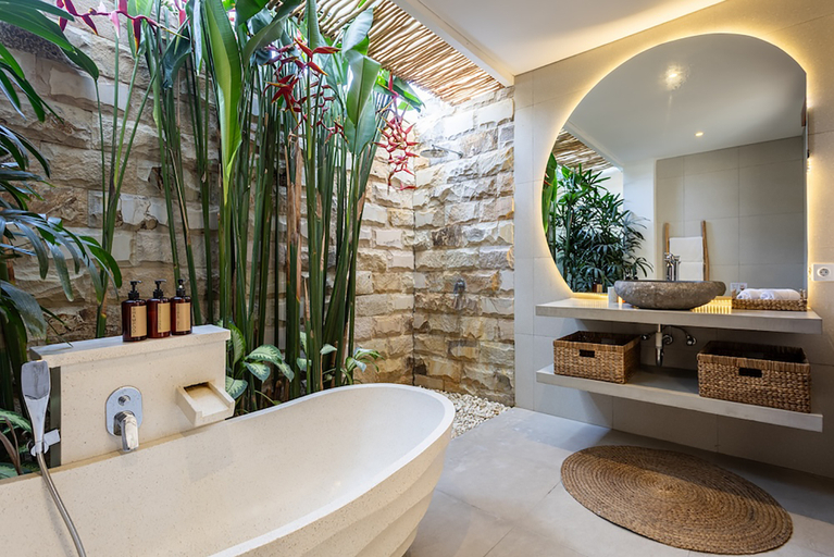 Bathroom 4, Villa Mahoni – 10 mn Seminyak & Canggu, Badung