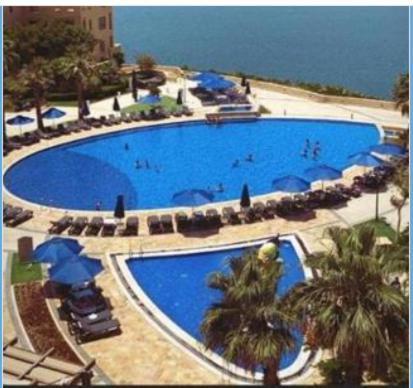 Swimming pool 2, Comfy Stays Sea View Apartments at DeadSea Samarah Resort, Shooneh Janoobiyyeh