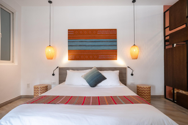 Bedroom 2, Sunny studio, 3 min to Nguyen Hue, kitchen, washer, District 1