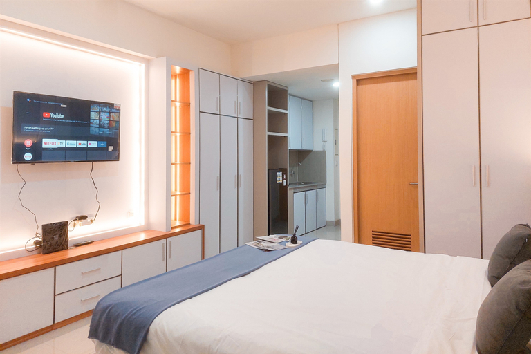 Bedroom 2, Modern Look and Comfy Studio Apartment at One Narita Residence By Travelio, Tangerang