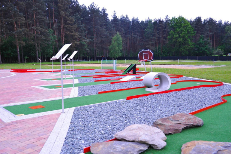 Mini golf course, Oswald Arena, Strzelce