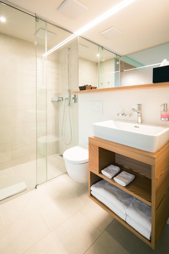 Bathroom 2, Raselli Sport Hotel, Bernina