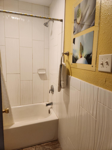 Bathroom 5, Walnut Forest Motel, Travis