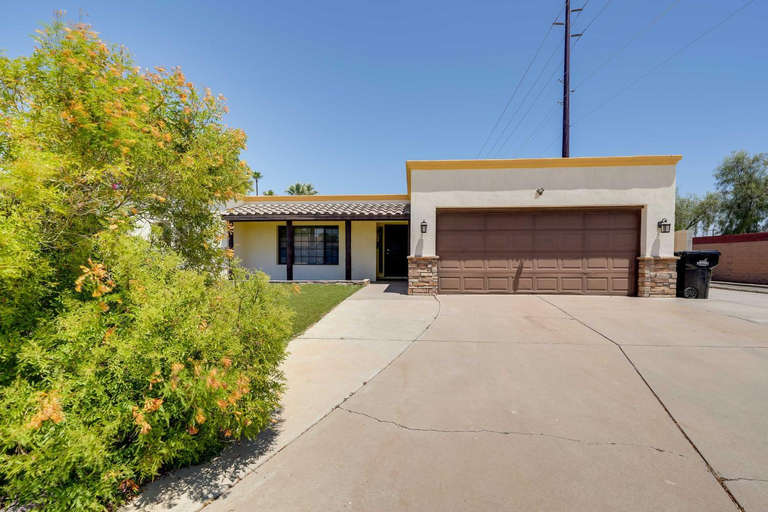 Exterior & Views, Bright Scottsdale Home: Private Pool + Gas Grill!, Maricopa