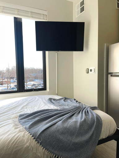 Bedroom 2, Sleepover Studio Apartments Des Moines, Polk