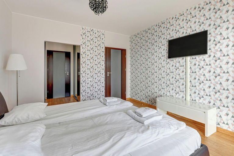 Bedroom 3, Waterlane Riverside - SPA, Pool, Gym & Parking by Downtown Apartments, Gdańsk City