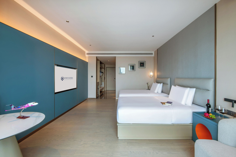 Bedroom 3, Meihua Airlines Theme Hotel, Guangzhou