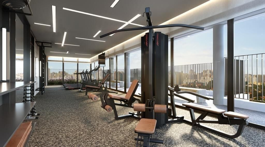 Fitness facility, MF Flats Campo Belo, São Paulo