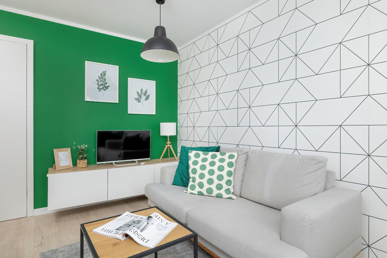 Shared lounge/TV area 3, Modernly Arranged Apartments in Katowice by Noclegi Renters, Katowice City