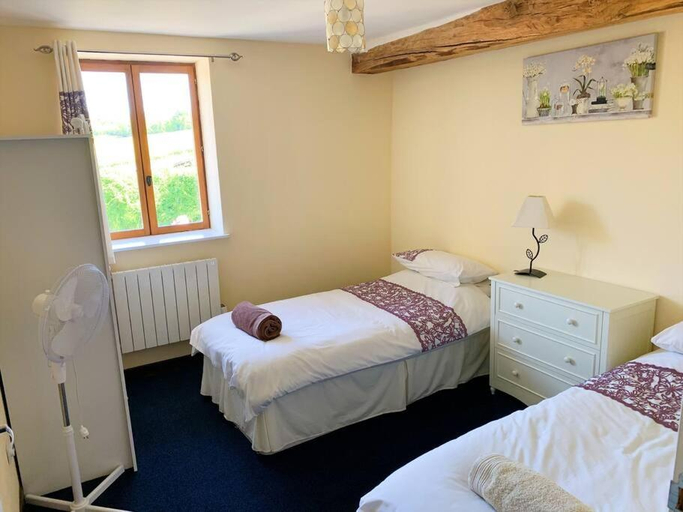 Bedroom 3, Millstone Gite 2, two bed apartment + shared pool, Charente
