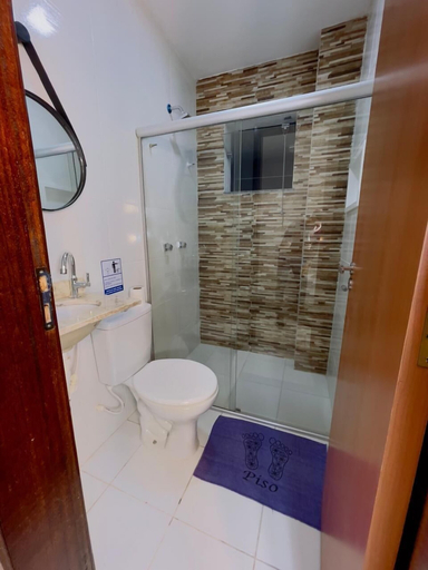 Bathroom, FLAT CHARMOSO, Feira de Santana