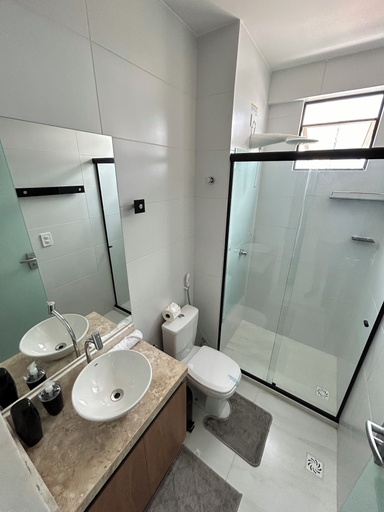 Bathroom, Melhores Flats - Encanto a 5min da praia, João Pessoa