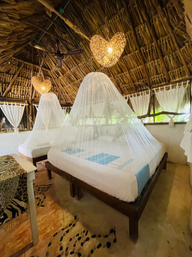 Bedroom 2, Casa Jade Ecobungalows Las coloradas, Río Lagartos