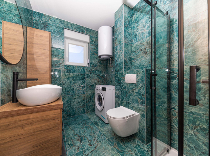 Bathroom 3, Elegant Kastel Novi Apartment With Sea View Balcony, Kaštela