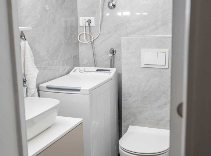 Bathroom, Modern Seget Vranjica Apartment With Terrace, Seget