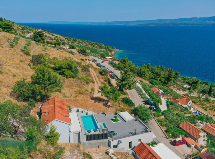 Exterior & Views 2, Spectacular Bol Island Sea View Villa With Pool, Bol