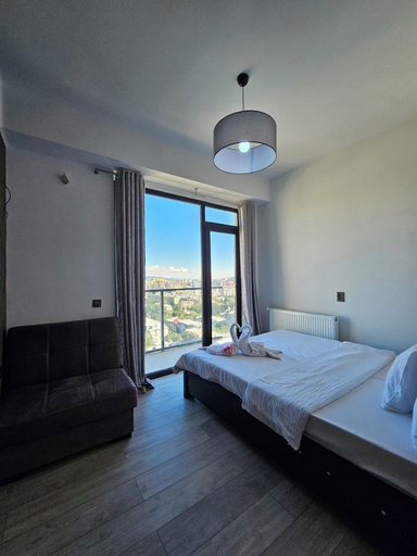 Bedroom 3, Two bedroom with balcony and terrace, Tbilisi