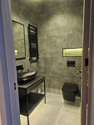Bathroom, King David equipped luxury one bedroom10, Tbilisi