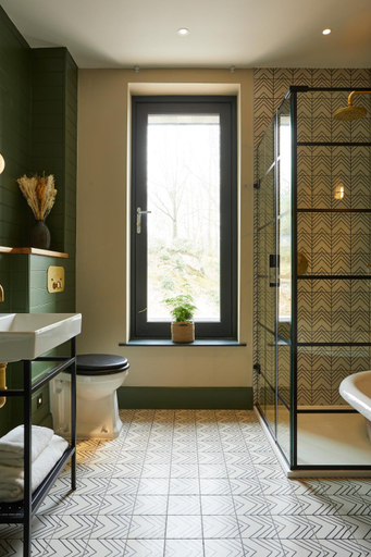 Bathroom 4, Rothay Manor Hotel, Cumbria