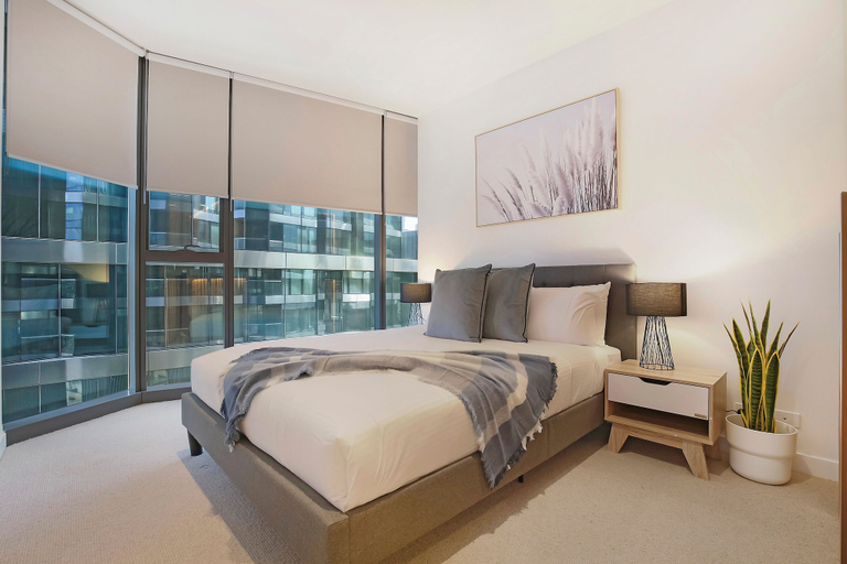 Bedroom 3, Melbourne Corporate Apartments – Collins Street, Melbourne