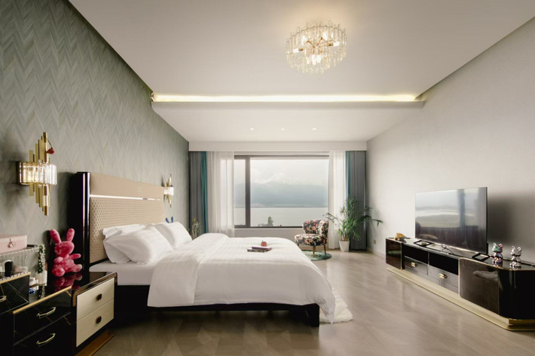 Bedroom 3, Manjing Banshan Haijing Huayuan Jiudian, Dali Bai