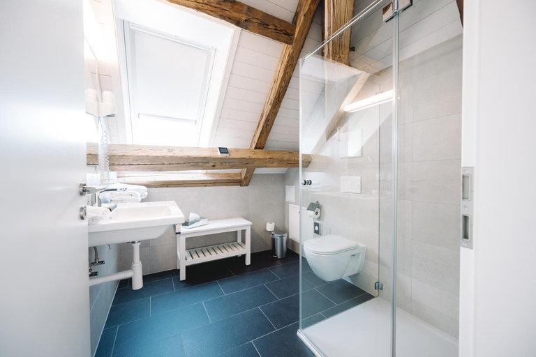 Bathroom 3, Hotel-Restaurant La Croix d'Or, Jura-North Vaudois