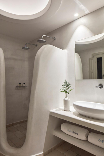 Bathroom 5, Aqua Blue Beach Hotel, South Aegean