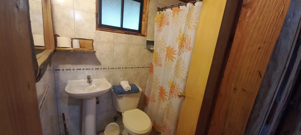 Bathroom, Cabañas Rucapillan, Valdivia