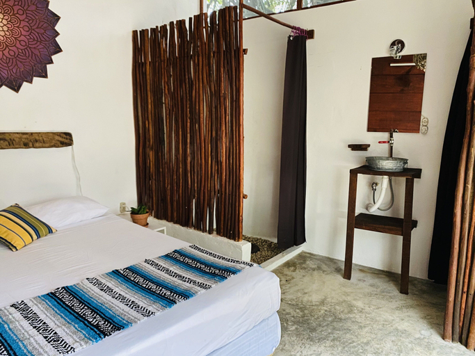 Bedroom 3, El Buho eco-cabañas hostal, Othón P. Blanco