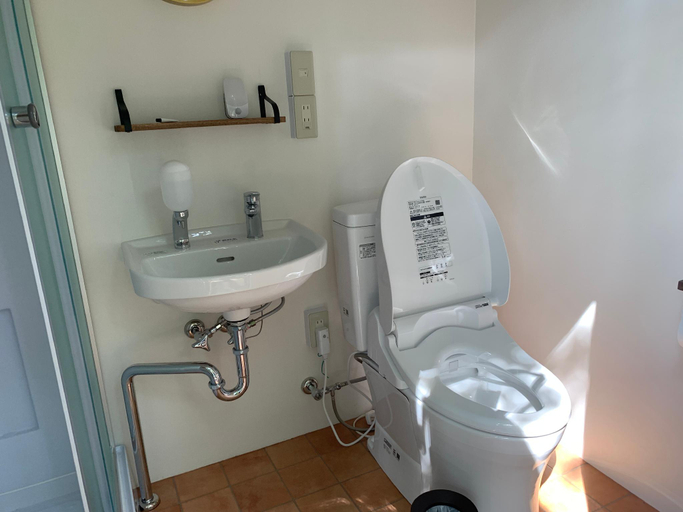 Bathroom 3, glampark Akasawa Onsen Tochigi, Nasushiobara