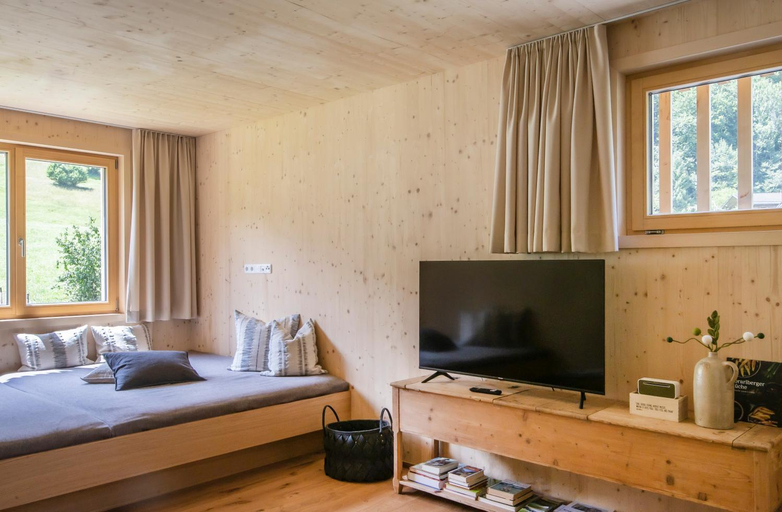 Bedroom 2, Wasserfall Apartments Mellau, Bregenz