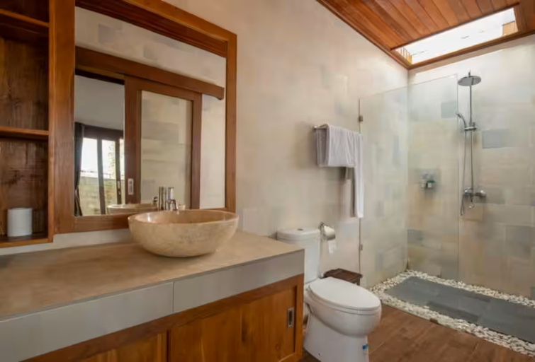 Bathroom, Tropical Mirage: Cool 2BDR Villa with Private Pool, Gianyar