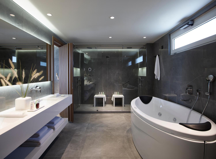 Bathroom 5, Neptune Hotel-Resort, Convention Centre & Spa, South Aegean
