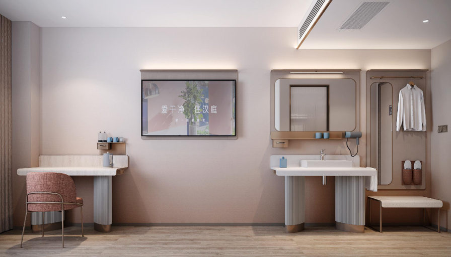 Bathroom 3, Hanting Hotel Jining Canal New City Jishui Avenue, Jining