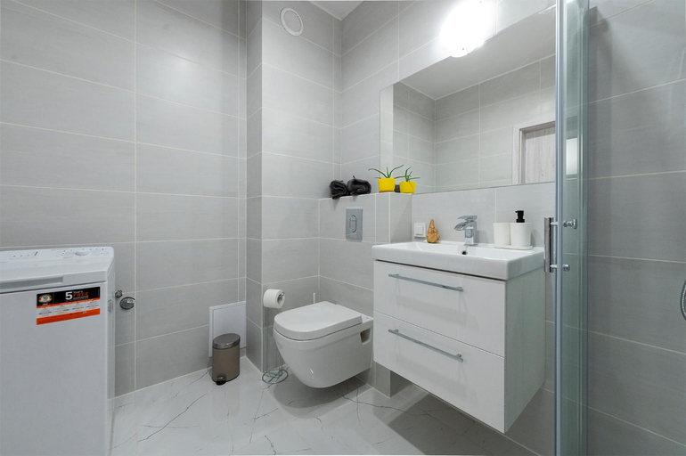 Bedroom 2, Luxury in City -3- Studio Bright & Secure Free Parking, Łódź