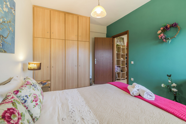 Bedroom 2, Phevos Seaview Apartment, Ionian Islands