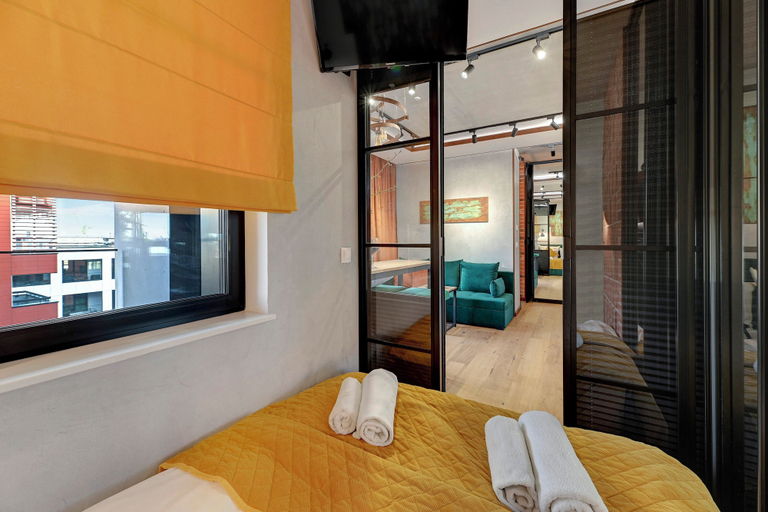 Bedroom 3, Doki Living & Foodhall by Downtown Apartments, Gdańsk City