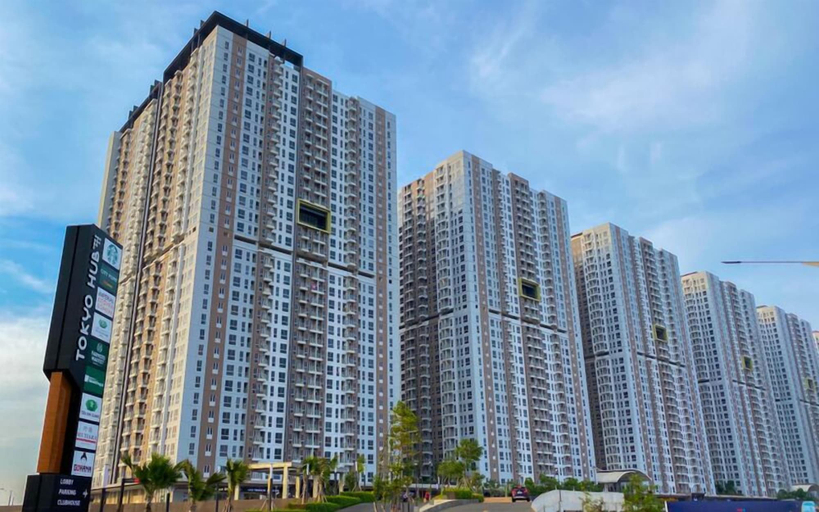 Exterior & Views, Modern Homey Studio At Tokyo Riverside Pik 2 Apartment, Tangerang