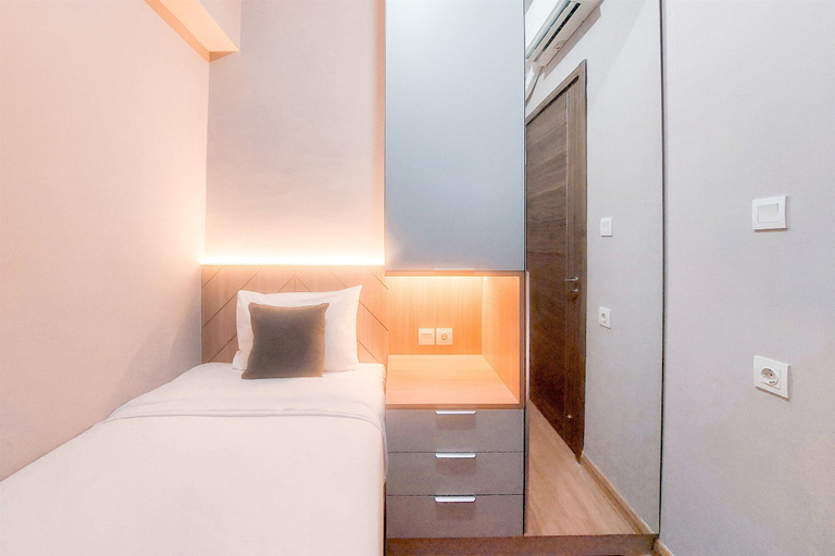 Bedroom 4, Elegant And Spacious 3Br At Sky House Bsd Apartment, South Tangerang