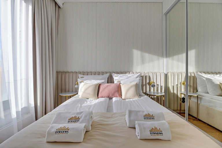 Bedroom 2, Brabank Riverside & Parking by Downtown Apartments, Gdańsk City