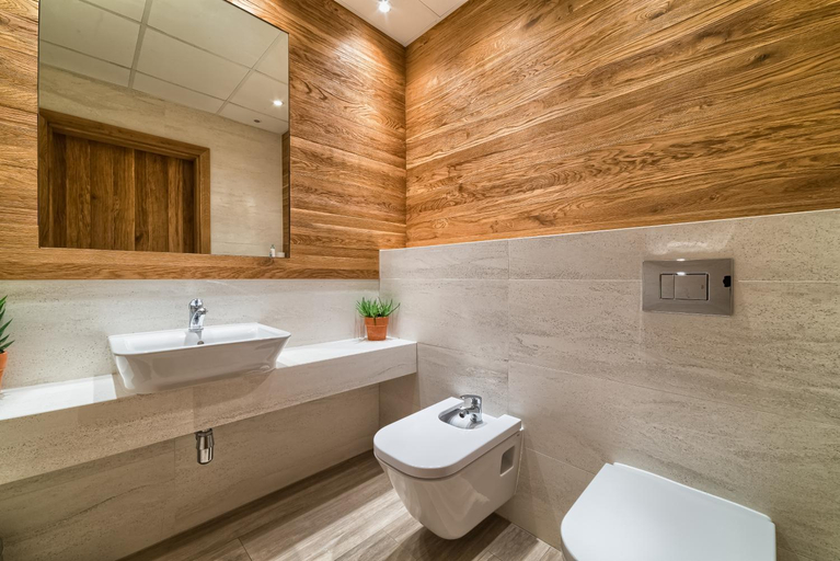 Bathroom, Hotel BERLINER, Lubań