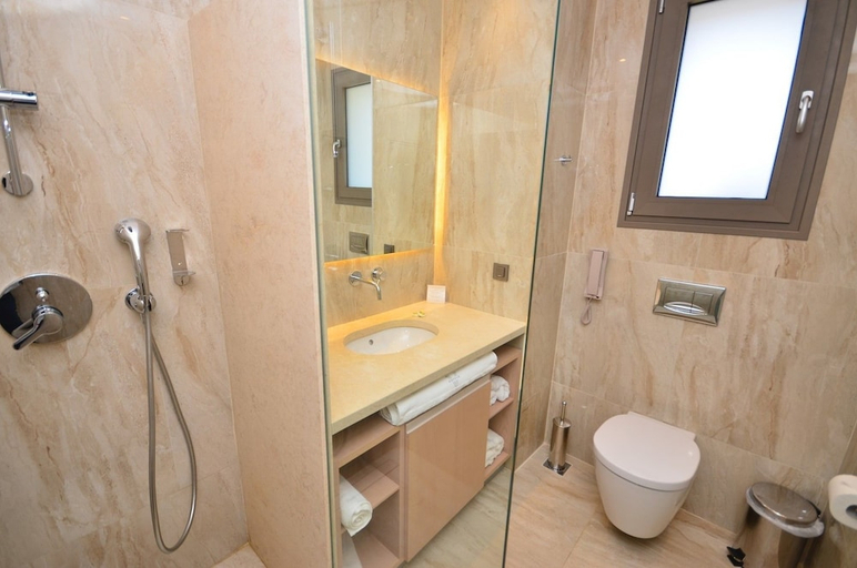 Bathroom 2, Almyros Beach Hotel, Ionian Islands