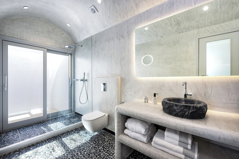 Bathroom 4, Felicity Cave Suites - Santorini, South Aegean
