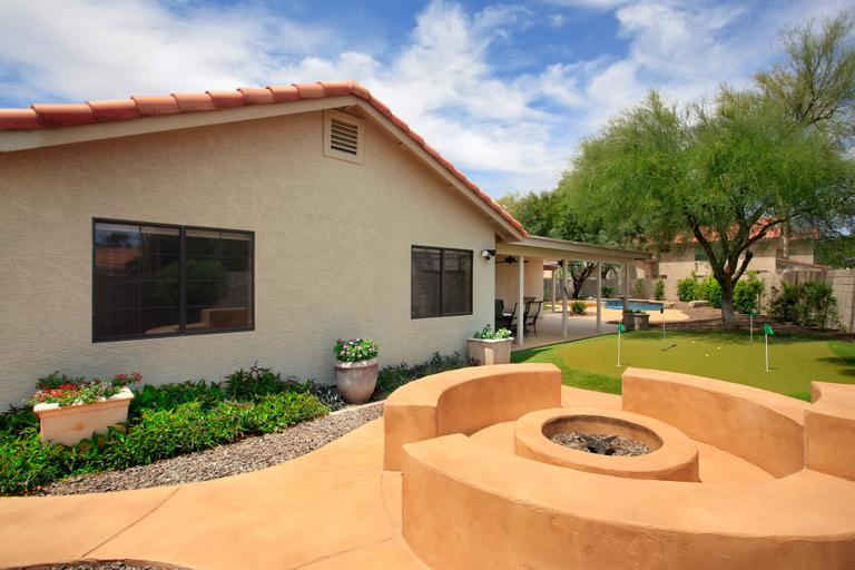 Exterior & Views 2, Private Playground: Golf Pool Table and Hot Tub!, Maricopa