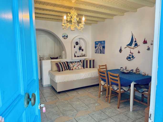 Bedroom 4, Stylish 2 Bd Escape Apt at Ornos Beach, South Aegean