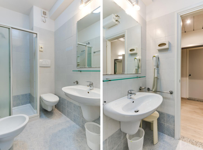 Bathroom 4, MARITTIMO Riccione - Hotel Clipper FRONTE MARE, Rimini